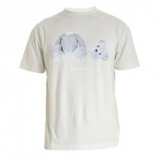 Palm Angels T-Shirt Bear Blue and Beige