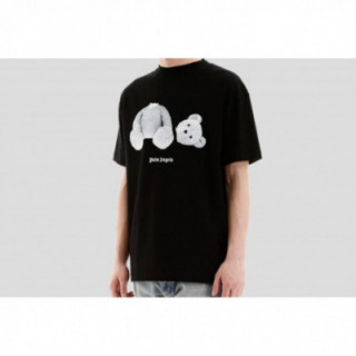 PALM ANGELS T-SHIRT BEAR BLACK AND WHITE